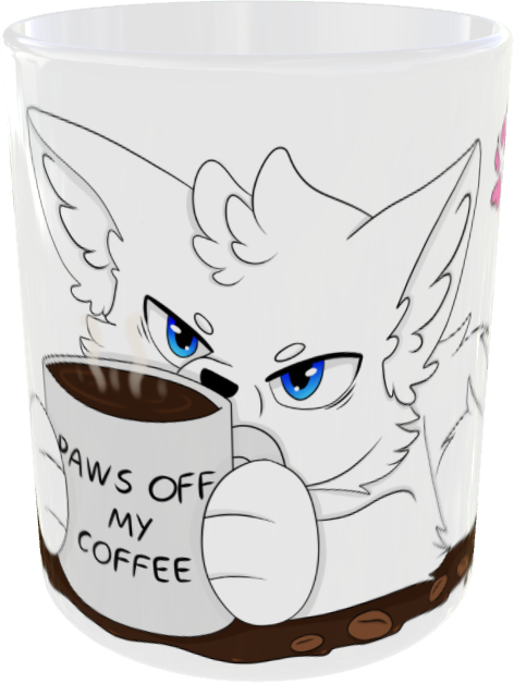 Paws Off My Coffee Arctic Foxy Mug
