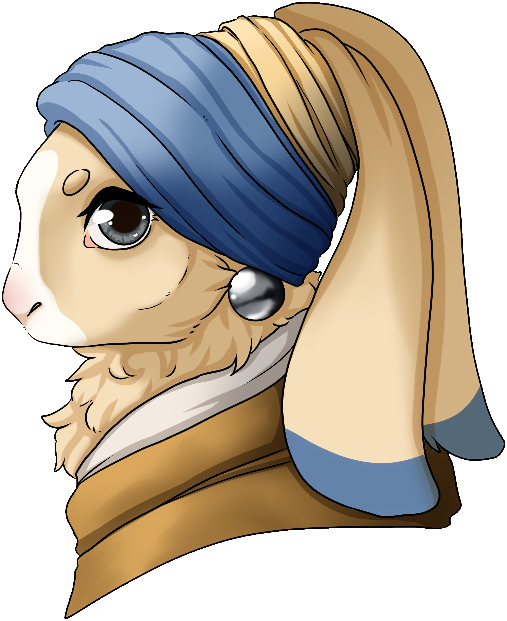 Bunny with a Pearl Earring - Paws at You